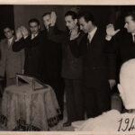 أنطون قازان يوم أقسم اليمين في الجامعة الفرنسية للحقوق في بيروت - 1948